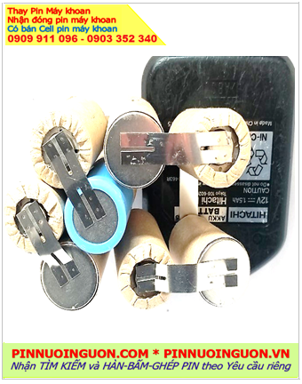 Hitachi 9.6v 2.0Ah, Pin máy khoan Hitachi 9.6v 2.0Ah _Nhận đóng pin máy khoan Hitachi 9.6v 2.0Ah (9.6v 2000mAh)